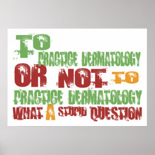 Uitoefening van de dermatologie poster