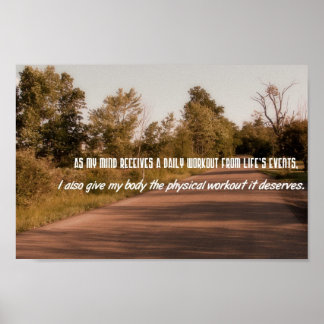 Uitoefening van Motivatie offertes — Fysieke uitwe Poster