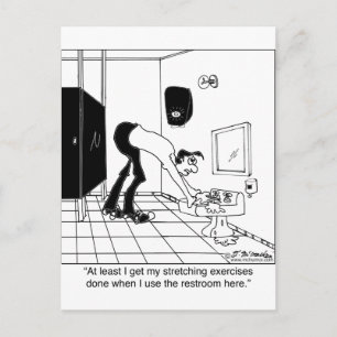 Uitoefeningen in een herstelruimte briefkaart