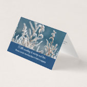 Uitpakken - Wintergevouwen Bedankt Korting Kaart (Voorkant)