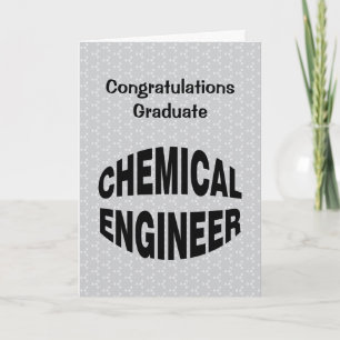 Uitpuilende Chemical Engineer Tekst Afstuderen Kaa Bedankkaart