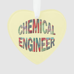 Uitpuilende chemische ingenieurtekst ornament