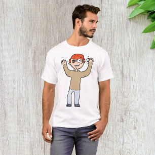 Uitpuilende Ogen Cartoon Personage T-shirt