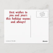 Uitreiken om je te wensen... briefkaart (Achterkant)