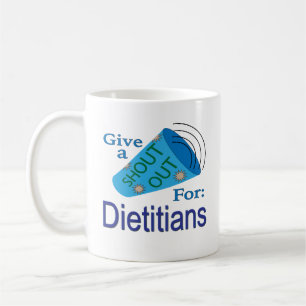 Uitroep voor diëtisten koffiemok