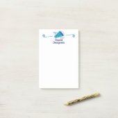 Uitroep voor geluidsontwerpers post-it® notes (Op bureau)