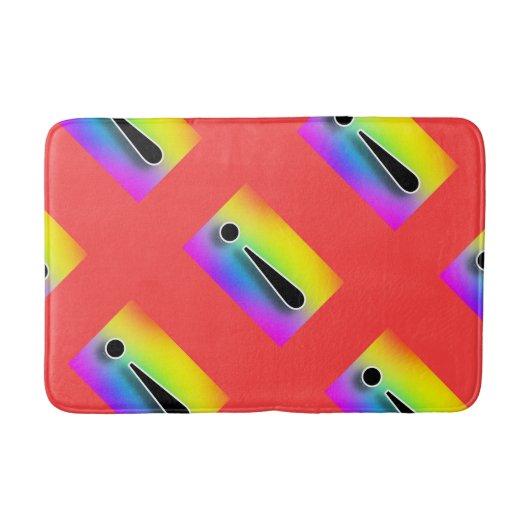 Uitroep voor grote herhaling badmat (Voorkant)