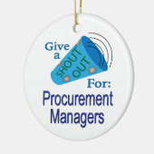 Uitroep voor Procurement Managers Keramisch Ornament (Links)