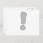 Uitroepteken! Briefkaart (Voorkant / Achterkant)