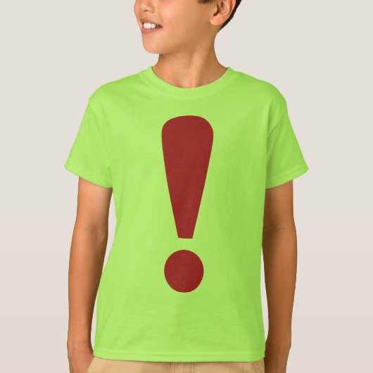 Uitroepteken T-shirt (Voorkant)