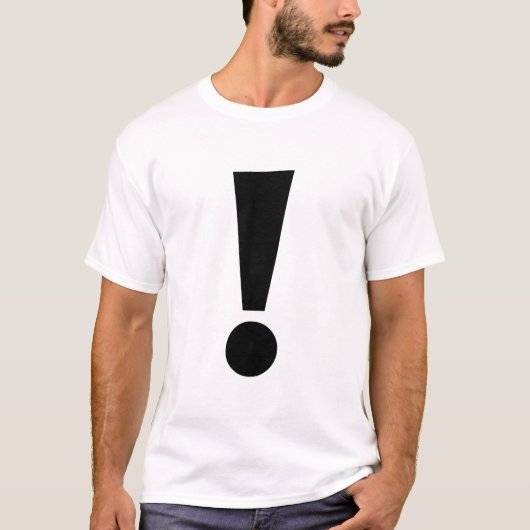 Uitroepteken T-shirt (Voorkant)