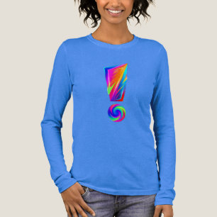 Uitroepteken Voor Vraagteken Achter Grafisch T-shi Tri-Blend Shirt