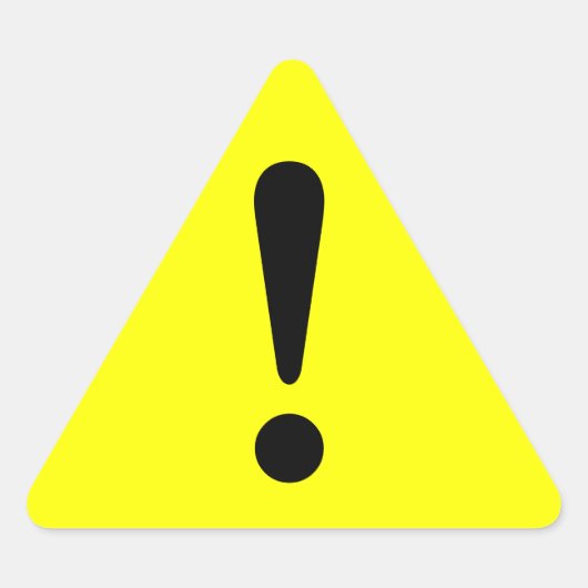 Uitrusting voor scherpere waarschuwing driehoek sticker (Voorkant)