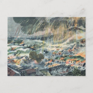 Uitschakeling van een vulkaan op Martinique Briefkaart