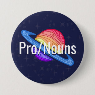 uitschot LGBT Xenogender Flag Planet Ronde Button 7,6 Cm