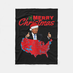 Uitslag presidentsverkiezingen Trump kaart Grappig Fleece Deken