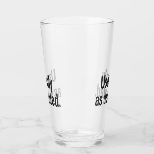 Uitsluitend gebruiken zoals aangegeven glas (Rechts)