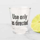 Uitsluitend gebruiken zoals aangegeven shot glas (Voorkant)