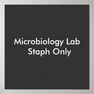 Uitsluitend microbiologisch laboratorium poster