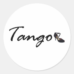 Uitsluitend Tango-ontwerp! Ronde Sticker