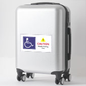 Uitsluitend voor mindervaliden Parkeren Rolstoel S Sticker (Koffer)