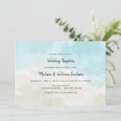 Uitsluitend waterverf Beach Weddenschap Kaart (Staand voorkant)