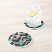 Uitsluiting Chevron II Zandsteen Onderzetter (Zijkant)