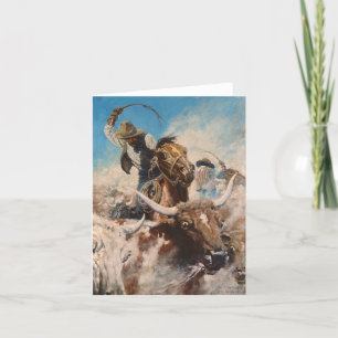 Uitsluiting door Newell Convers Wyeth Bedankkaart