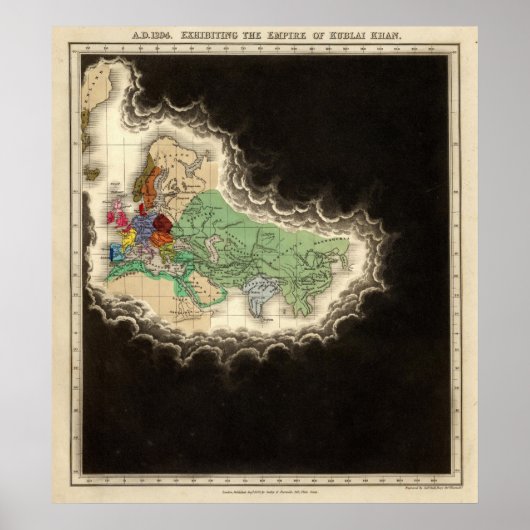 Uitsluiting van het Rijk van Kublai Khan 1294 AD Poster (Voorkant)