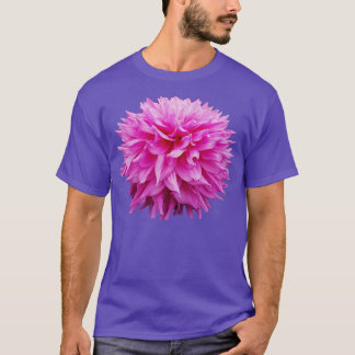 Uitsnede Bloemen Foto Roze Pom Bloem T-shirt