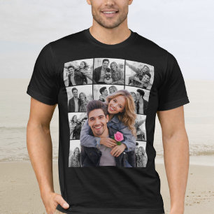 Uitsnede Fotocollage voor stel T-shirt