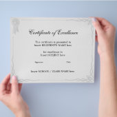 UITSNELHEIDSCERTIFICAAT FLYER (Hand)