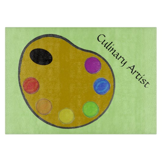 Uitsnijderij - Culinaire kunstenaar Snijplank (Voorkant)