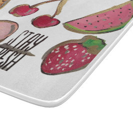 Uitsnijding van fruit snijplank