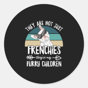 Uitspraak voor een Franse bulldog-eigenaar 2 Ronde Sticker