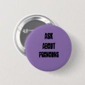 Uitspraken vragen ronde button 5,7 cm (Voorkant /achterkant)