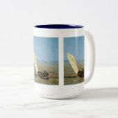 Uitspringen na regen tweekleurige koffiemok (Voorkant rechts)