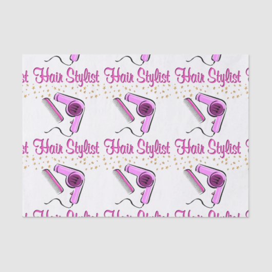 UITSTAANDE HAARSTYLIST EN BEAUTISCH TISSUEPAPIER (Voorkant)