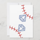 Uitstapje-itinerarium voor baseball bachelorette-w kaart (Achterkant)