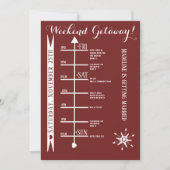 Uitstapje-itinerarium voor vrijgezellenmeisje in p kaart (Voorkant)