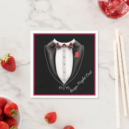 Uitstapje voor jongens Tuxedo Feest Servetten (Insitu)