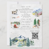 Uitstapprogramma vrijgezellenweekend | Alaska-crui Kaart (Achterkant)