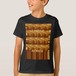 Uitstekend Afrikaanse kaart — Golden design T-shirt
