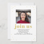 Uitstekend Afstuderen bewerkbare kleuren Kaart (Achterkant)