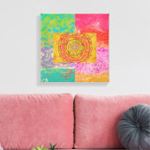 Uitstekend Aztec-ontwerp Canvas Afdruk (Insitu (Woonkamer))