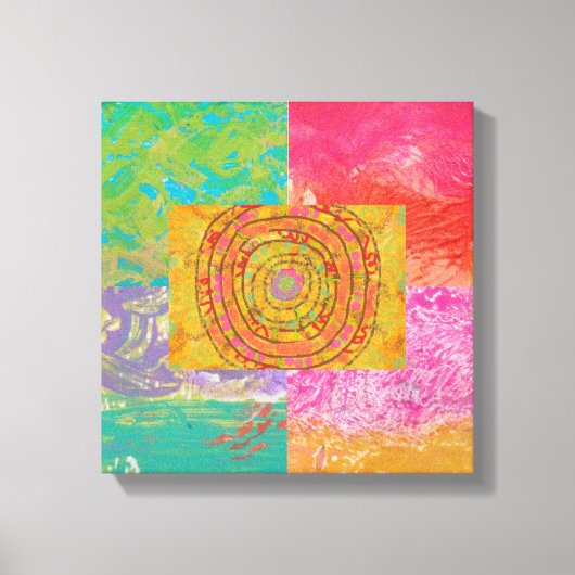 Uitstekend Aztec-ontwerp Canvas Afdruk (Voorkant)
