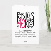 Uitstekend bij Forty Kaart (Achterkant)