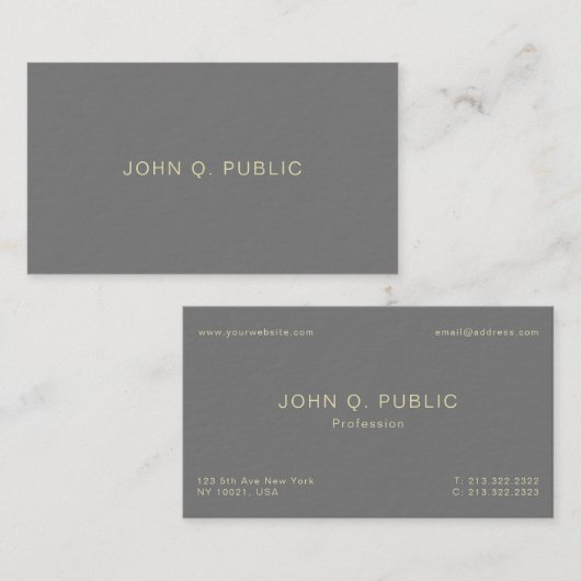 Uitstekend design Modern Professional Ultra Thick Visitekaartje (Voorkant / Achterkant)