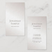 Uitstekend elvormend minimalistisch design Moderne Visitekaartje (Voorkant / Achterkant)