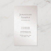 Uitstekend elvormend minimalistisch design Moderne Visitekaartje (Achterkant)